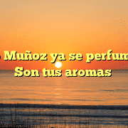 Pedro Muñoz ya se perfuma con Son tus aromas