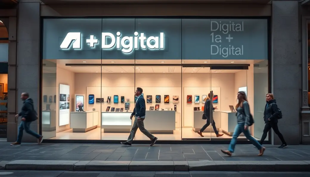 Imagen corporativa y análisis financiero de Franquicia A+Digital: Inversión, Cánones y Requisitos [2026]