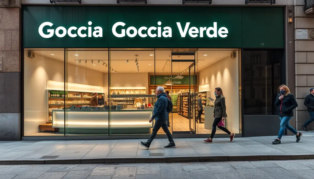 Imagen corporativa y análisis financiero de Franquicia Goccia Verde: Inversión, Cánones y Requisitos [2026]