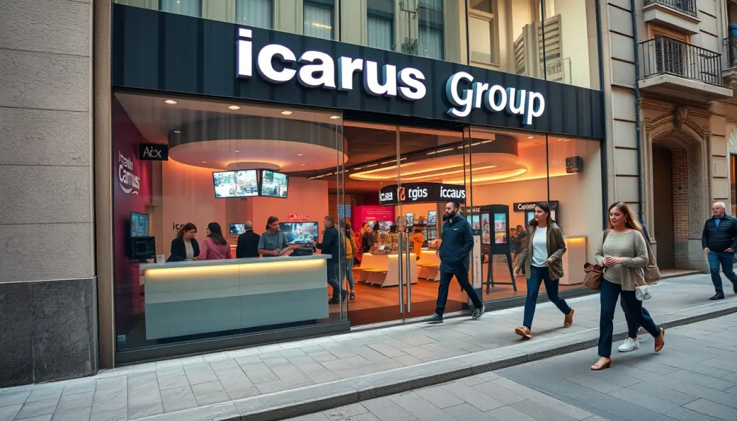 Imagen corporativa y análisis financiero de Franquicia Icarus Group: Inversión, Cánones y Requisitos [2026]