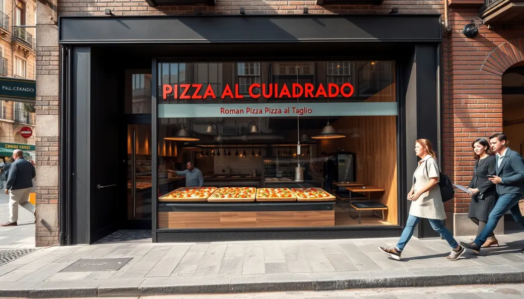 Imagen corporativa y análisis financiero de Franquicia Pizza al Cuadrado: Inversión, Cánones y Requisitos [2026]