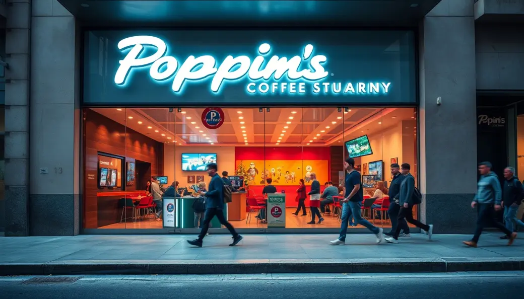 Imagen corporativa y análisis financiero de Franquicia Poppins Coffee & Restaurant: Inversión, Restauración Familiar y Condiciones [2026]