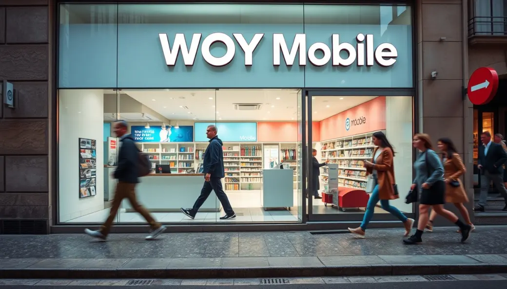 Imagen corporativa y análisis financiero de Franquicia WOY Mobile: Inversión, Cánones y Requisitos [2026]