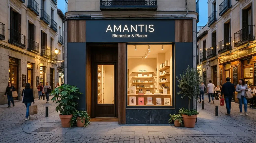 Imagen corporativa y análisis financiero de Franquicia Amantis: Inversión, Bienestar Sexual y Negocio Boutique 2026