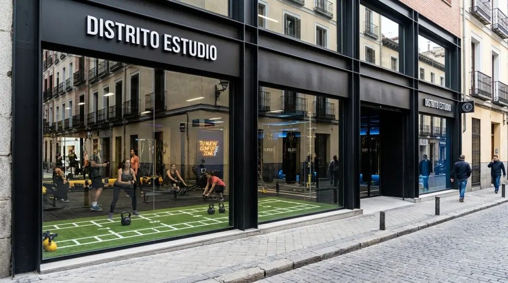 Imagen corporativa y análisis financiero de Franquicia Distrito Estudio: Inversión, Boutique Fitness (Bootcamp y Yoga), Cánones y EBITDA [2026]