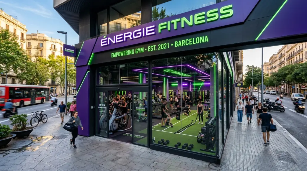 Imagen corporativa y análisis financiero de Franquicia Énergie Fitness: Inversión en Gimnasios, Cuotas y Retorno 2026