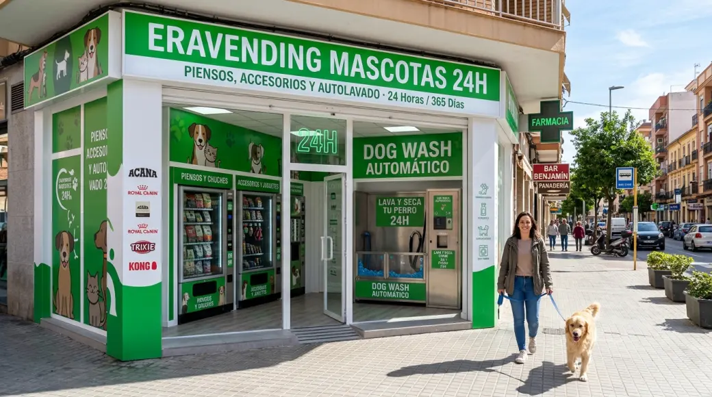 Franquicia Eravending Mascotas 24/7: Inversión, Cánones y Tiendas Automáticas [2026]