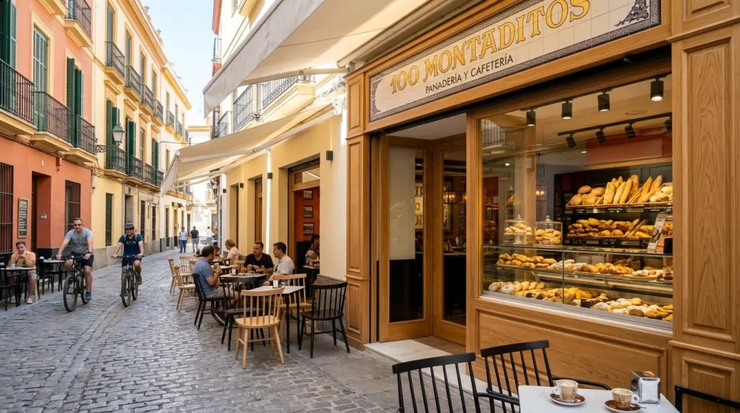 Local comercial de hostelería y panadería en franquicia de media inversión en una calle peatonal de España. Análisis de rentabilidad por AbrirFranquicias.es