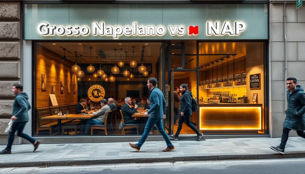 Imagen corporativa y análisis financiero de Grosso Napoletano vs NAP Neapolitan Authentic Pizza: Comparativa de Inversión, Cánones y Rentabilidad [2026]