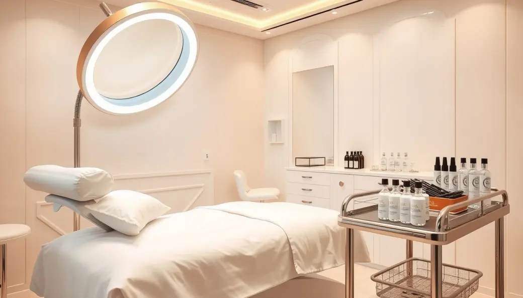Cabina técnica y camilla de extensiones de pestañas Lashes & More