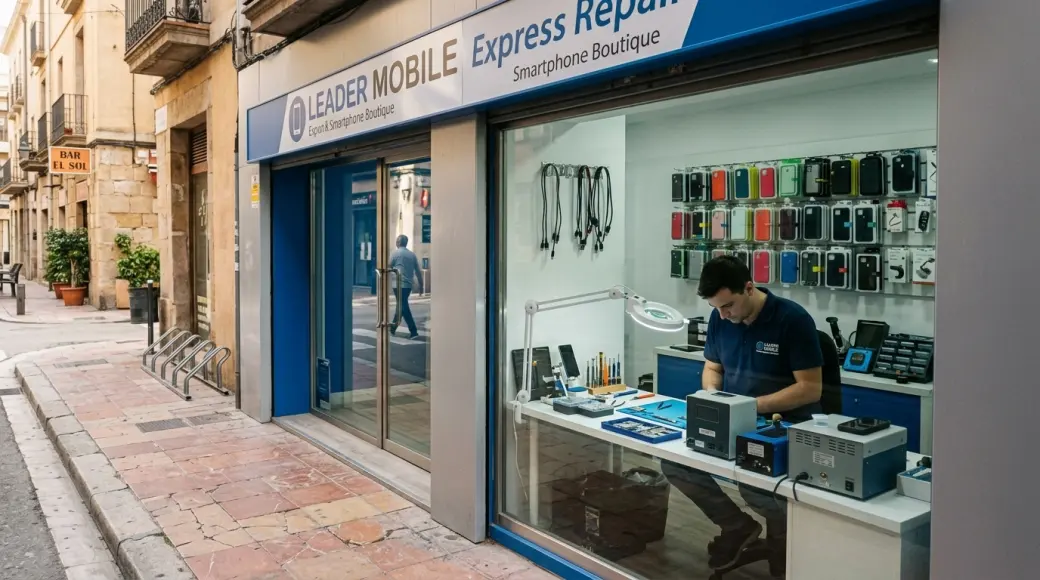 Imagen corporativa y análisis financiero de Franquicia Leader Mobile: Inversión, Telefonía y Reparación [2026]