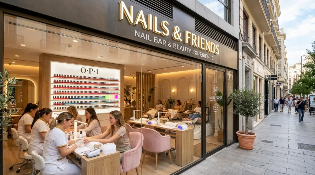 Imagen corporativa y análisis financiero de Franquicia Nails & Friends: Inversión, Salones Premium de Belleza [2026]