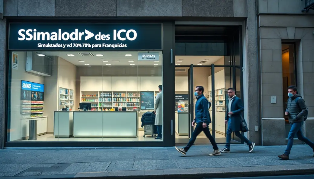 Imagen corporativa y análisis financiero de Simulador de Préstamos ICO y Avales SGR 70% para Franquicias [2026]