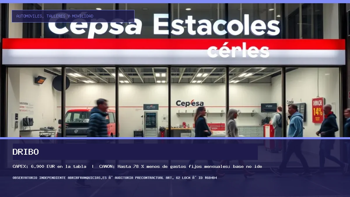 Franquicia Dribo: Inversión, Canon, Requisitos y Rentabilidad [2026]