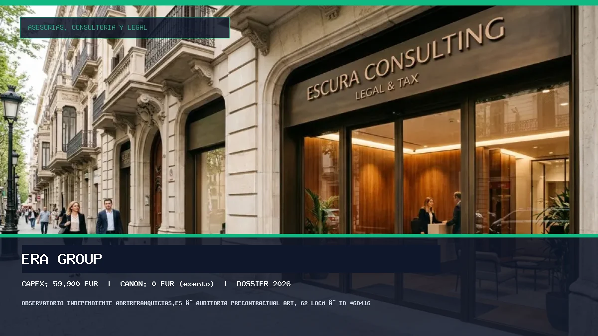 Franquicia ERA GROUP: Inversión, Canon, Requisitos y Rentabilidad [2026]