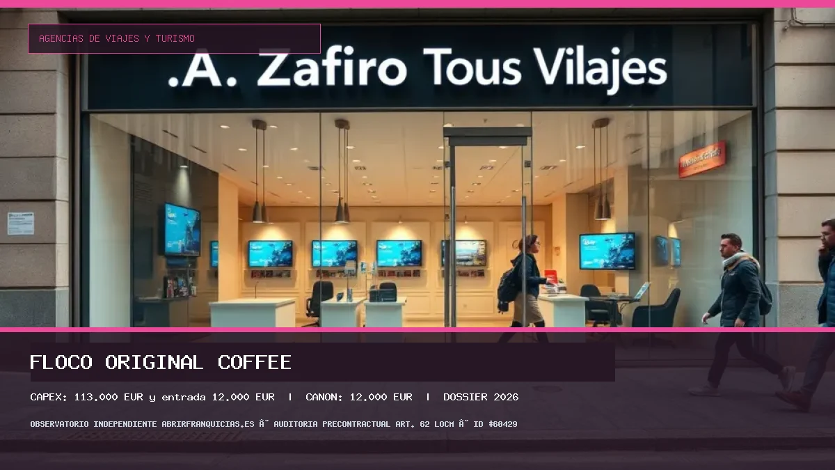 Franquicia Floco Original Coffee: Inversión, Canon, Requisitos y Rentabilidad [2026]