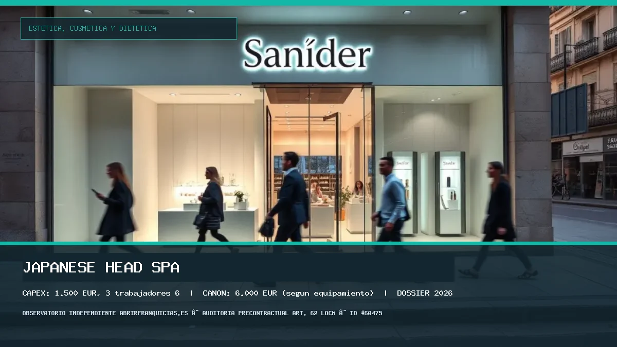 Franquicia JAPANESE HEAD SPA: Inversión, Canon, Requisitos y Rentabilidad [2026]