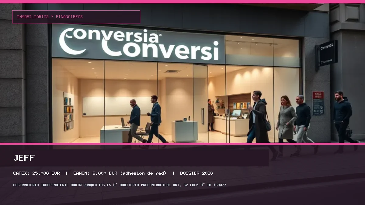 Franquicia Jeff: Inversión, Canon, Requisitos y Rentabilidad [2026] (Jeff - 25.000 €)