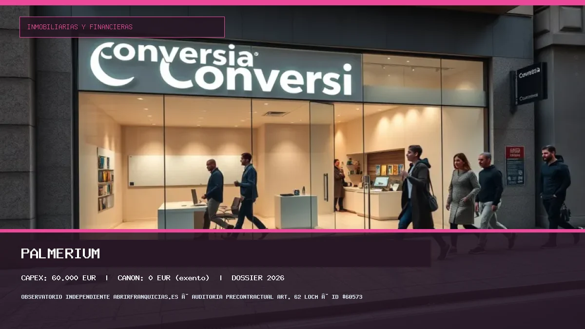 Franquicia PALMERIUM: Inversión, Canon, Requisitos y Rentabilidad [2026] (PALMERIUM - 60.000 €)
