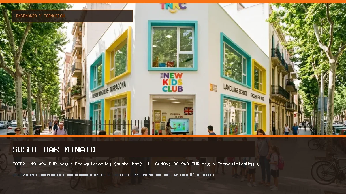 Franquicia Sushi Bar Minato: Inversión, Canon, Requisitos y Rentabilidad [2026]
