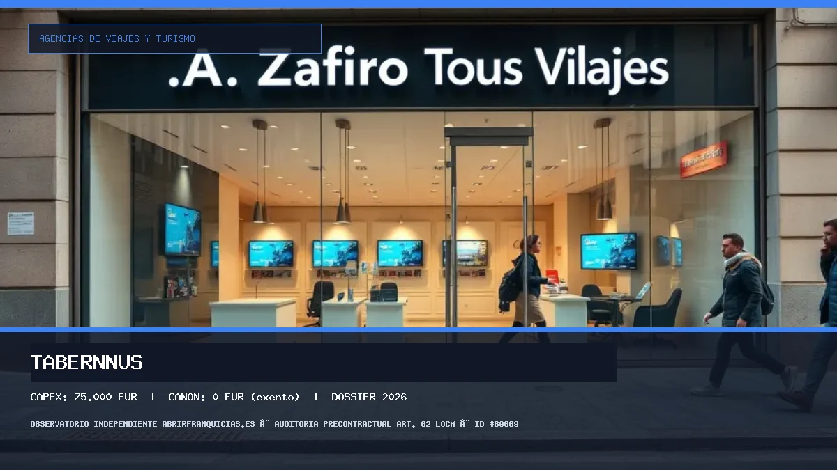 Franquicia TABERNNUS: Inversión, Canon, Requisitos y Rentabilidad [2026]