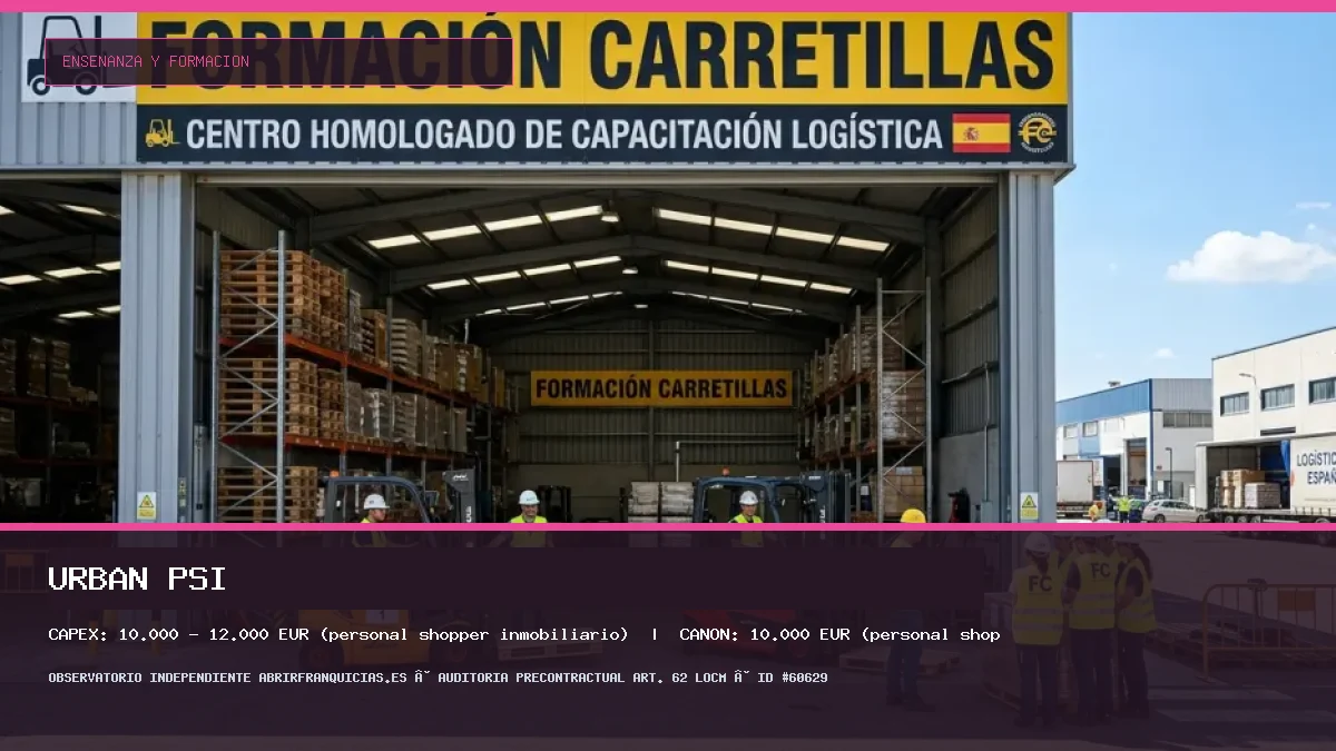 Franquicia Urban PSI: Inversión, Canon, Requisitos y Rentabilidad [2026]