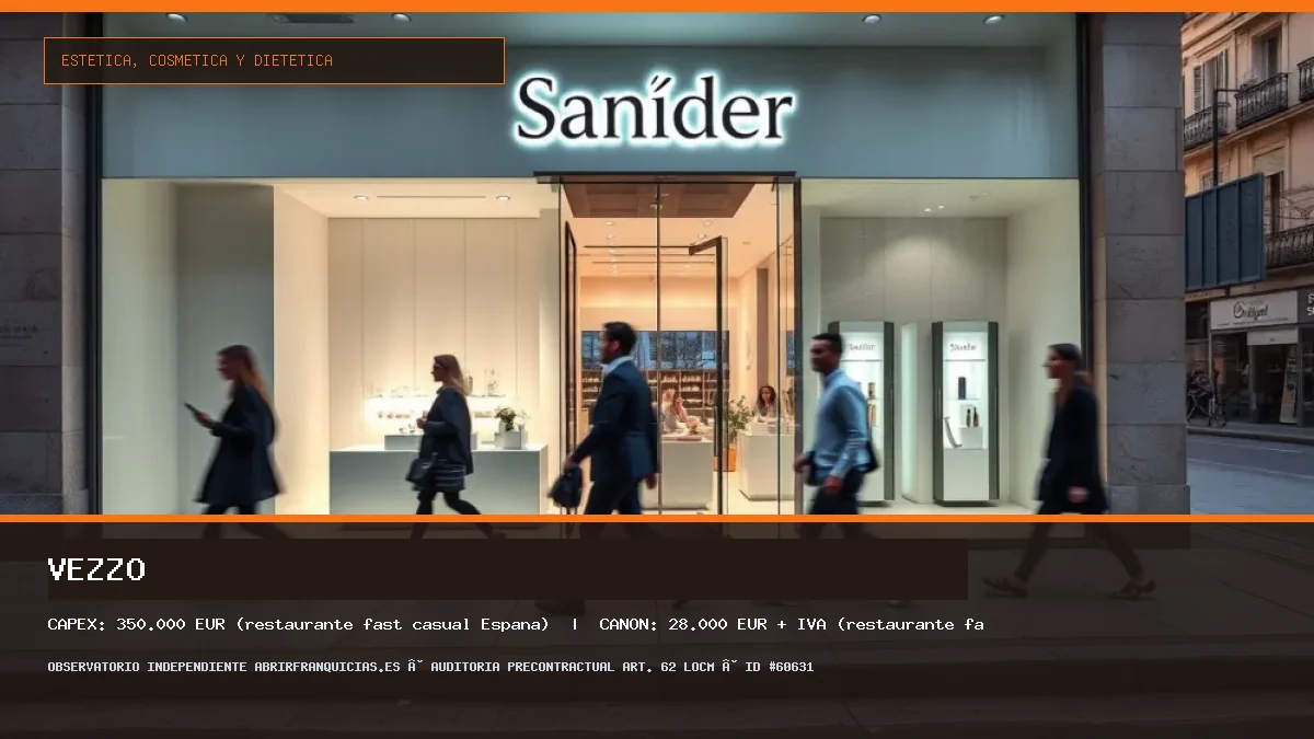 Franquicia VEZZO: Inversión, Canon, Requisitos y Rentabilidad [2026] (VEZZO - 350.000 € (restaurante fast casual España))