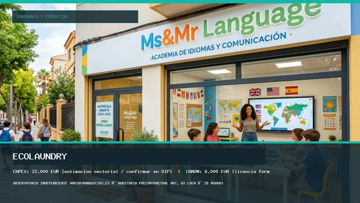 Franquicia Ecolaundry: Inversión, Condiciones, Requisitos y Análisis [2026]