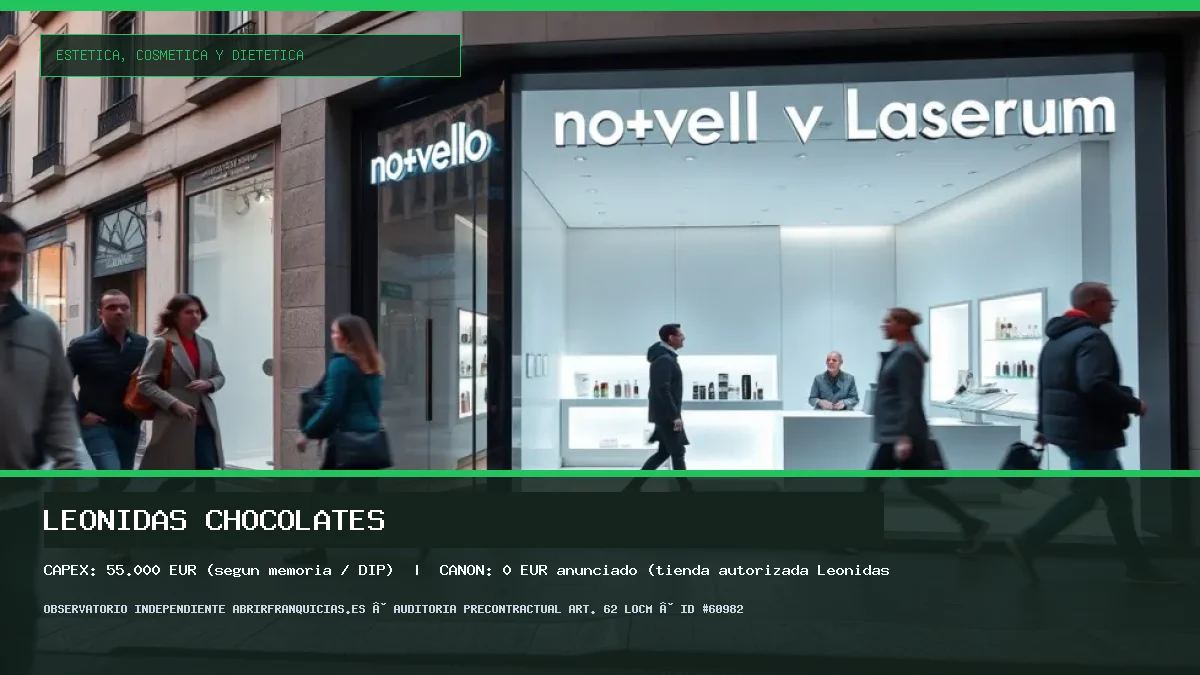 Franquicia Leonidas Chocolates: Inversión, Condiciones, Requisitos y Análisis [2026] (Leonidas Chocolates - 55.000 € (según memoria / DIP))
