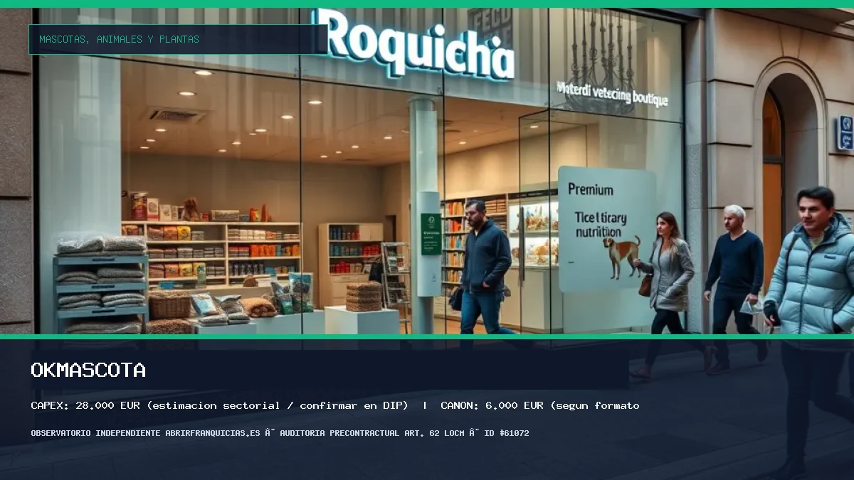 Franquicia OKMascota: Inversión, Condiciones, Requisitos y Análisis [2026]
