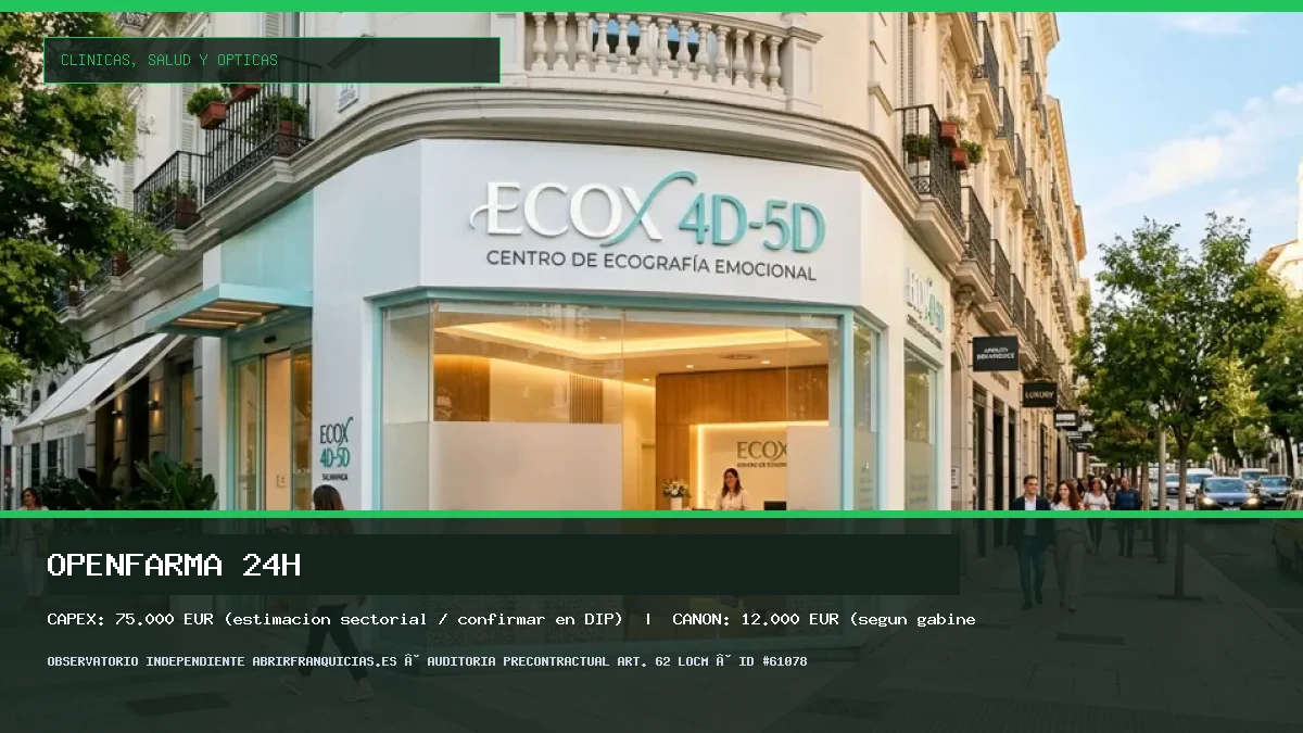 Franquicia Openfarma 24h: Inversión, Condiciones, Requisitos y Análisis [2026]