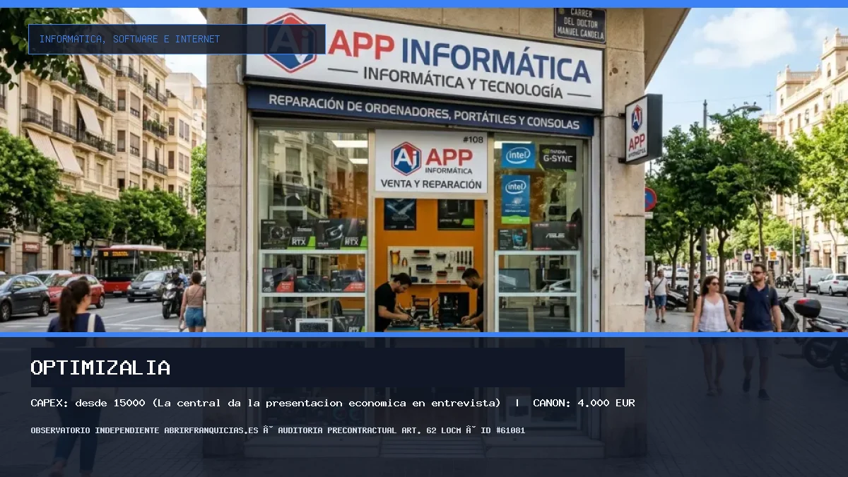 Franquicia Optimizalia: Inversión, Condiciones, Requisitos y Análisis [2026]