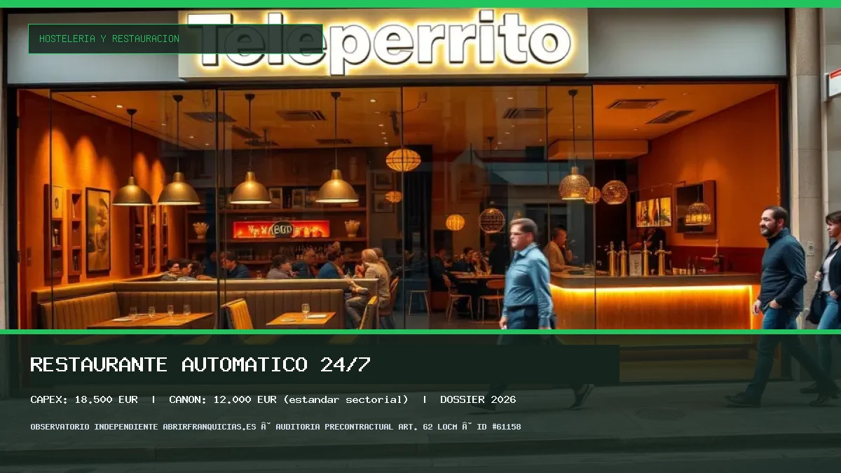 Franquicia Restaurante Automático 24/7: Inversión, Condiciones, Requisitos y Análisis [2026]