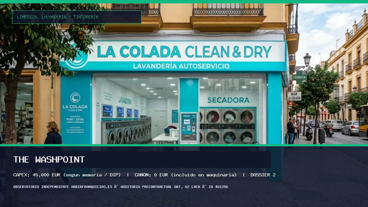 Franquicia The WashPoint: Inversión, Condiciones, Requisitos y Análisis [2026] (The WashPoint - 45.000 € (según memoria / DIP))