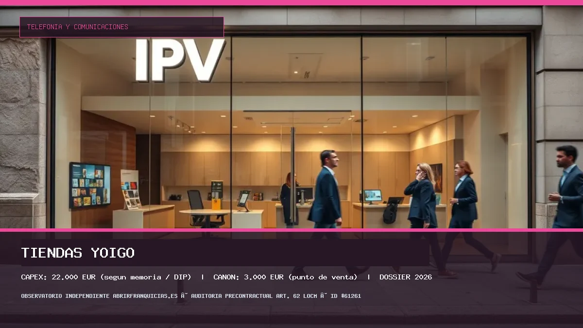 Franquicia TIENDAS YOIGO: Inversión, Condiciones, Requisitos y Análisis [2026]