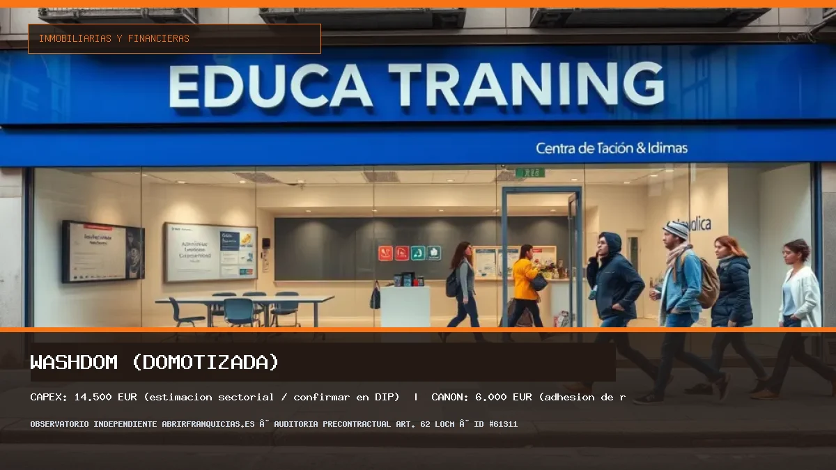 Franquicia Washdom (Domotizada): Inversión, Condiciones, Requisitos y Análisis [2026]