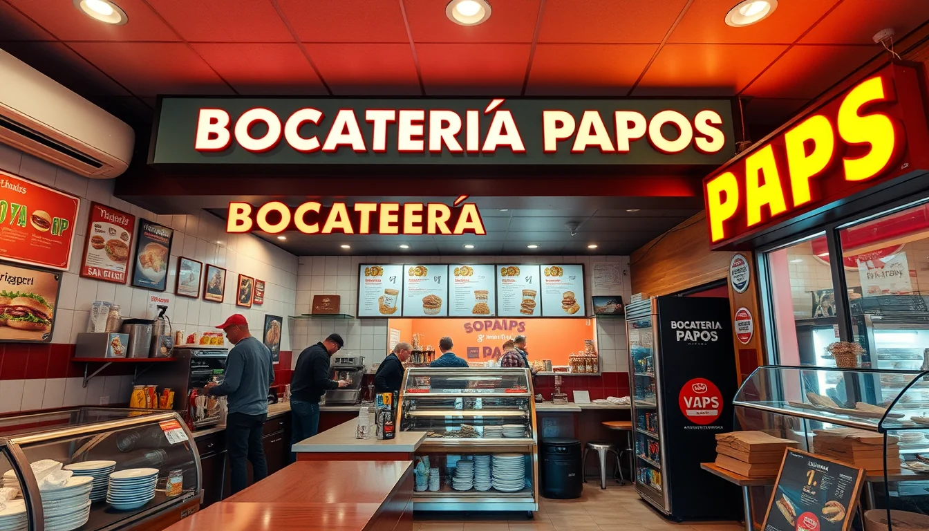 Cocinero preparando los famosos bocadillos calientes de Papos con pan crujiente y salsa secreta