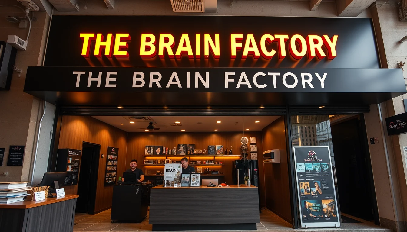 Interior de aula de The Brain Factory con alumnos resolviendo retos de memoria y pensamiento lateral