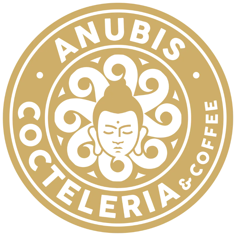 Logotipo oficial de Anubis Coctelería & Lounge
